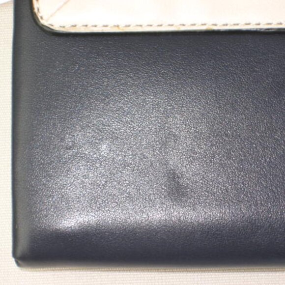 NWT Coach F53910 Envelope Wallet Navy Blue Quilted Leather $295 Imperfect As Is - Picture 13 of 13